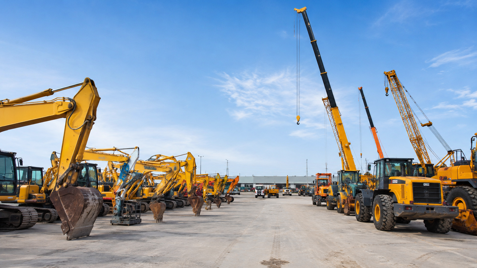 Heavy equipment yard